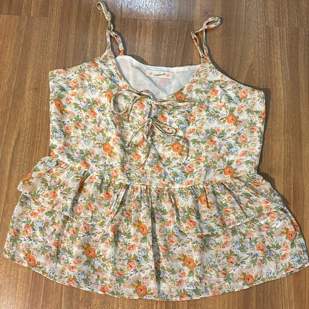 NWOT Magnolia Boutique Floral Tank